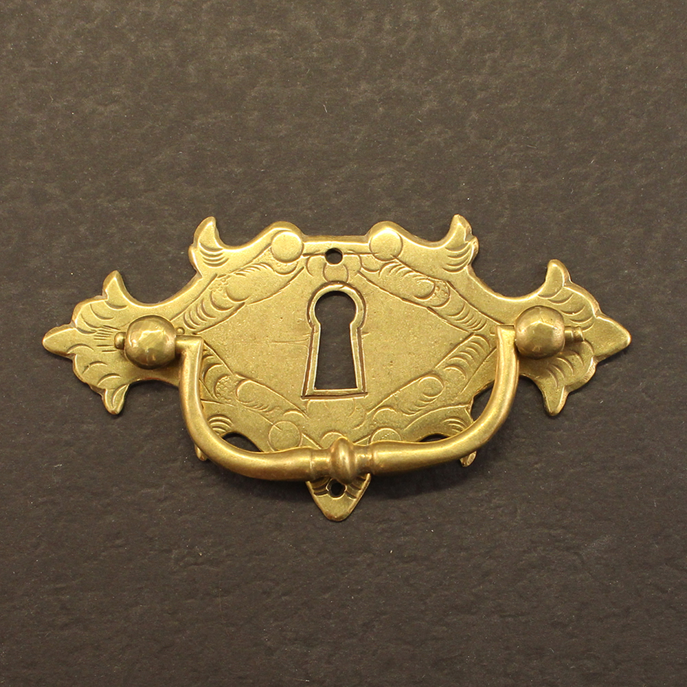 Engraved Escutcheon Handles